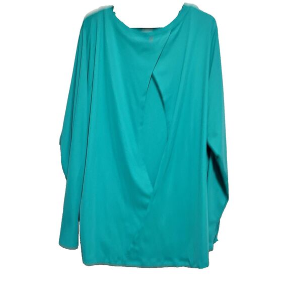 YOGALICIOUS Jade Open Back Long Sleeve Active Workout Yoga Top Plus Size 3x NWT - Picture 2 of 7